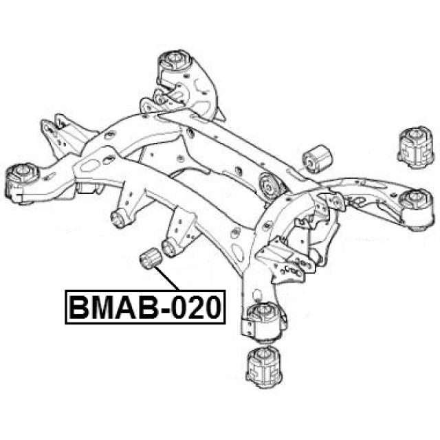 Сайлентблок FEBEST BMAB-020 preview 2
