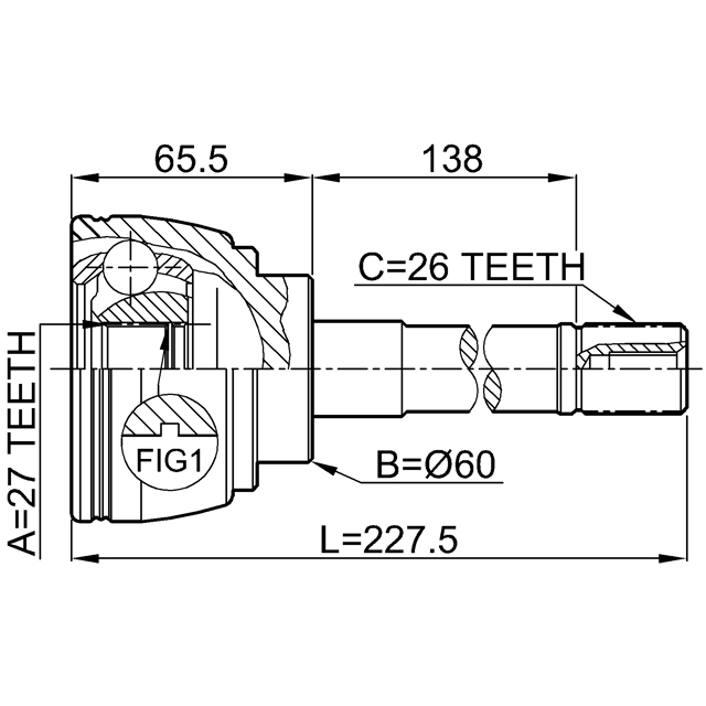 0110-014_ШРУС наружный к-кт! Toyota Hilux 2.0/2.5/2.8 88> preview 2