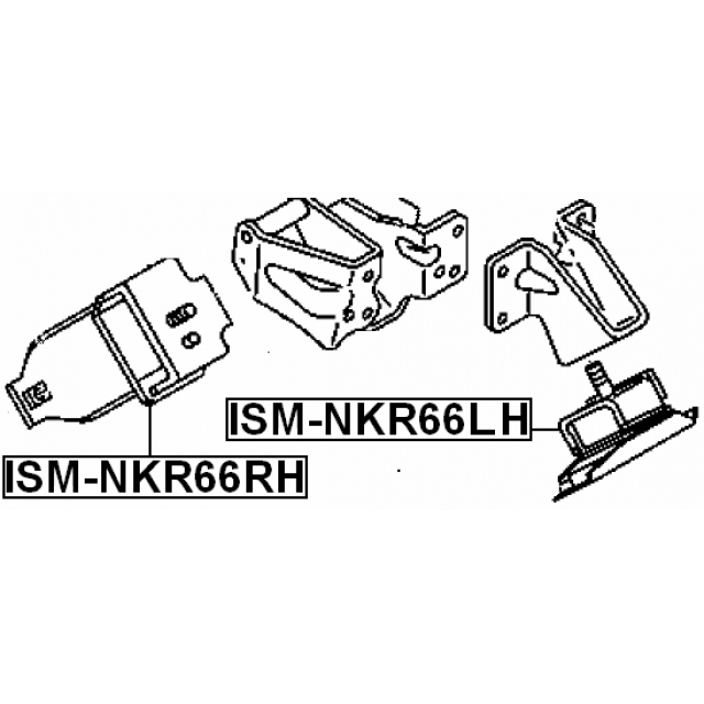 ISM-NKR66LH_подушка двигателя левая! Isuzu Elf 81> preview 2