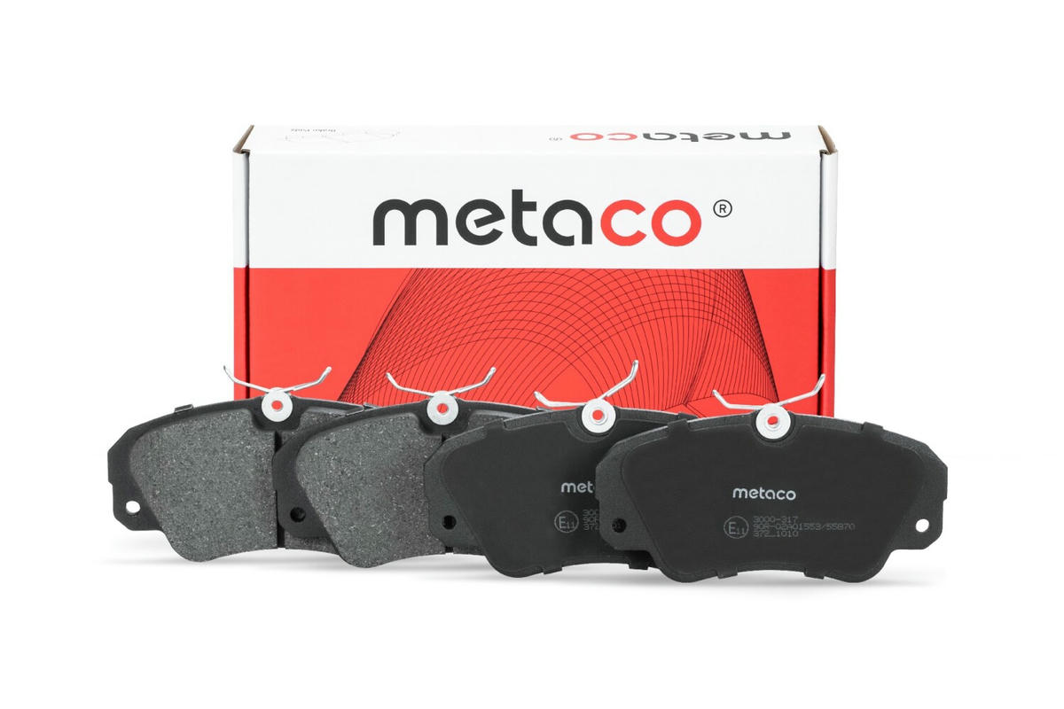 Колодки тормозные передние к-кт metaco 3000-317 preview 1