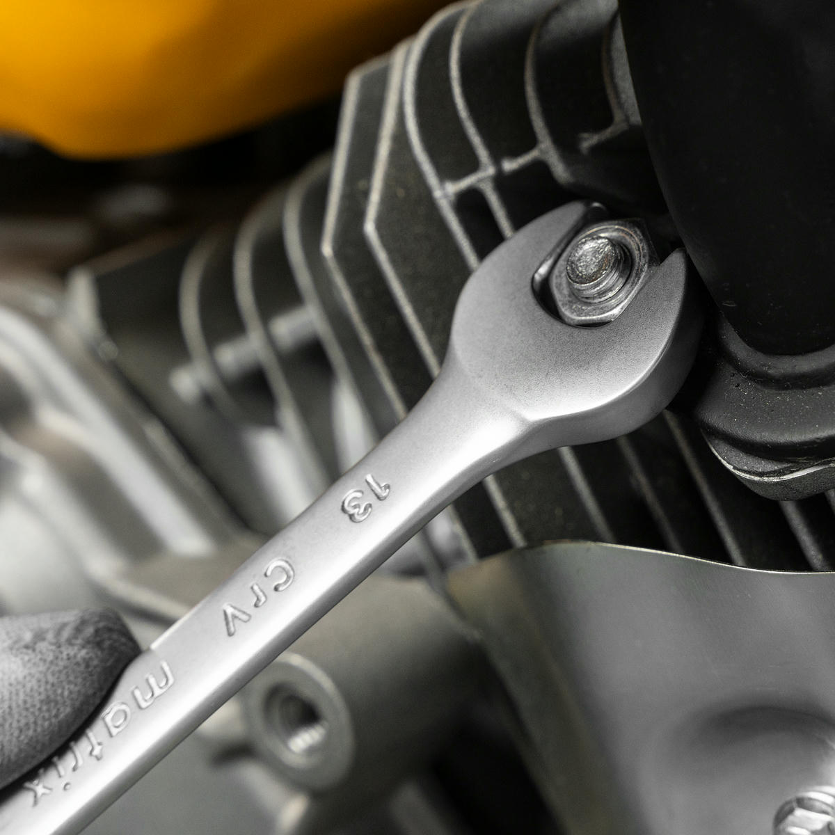 MATRIX 15412 Набор ключей комбинированных, 6 - 22 мм, 12 шт., CrV, матовый хром preview 1