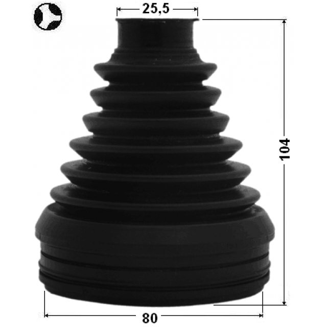 Пыльник ШРУСа FEBEST 0115-ZVW30T preview 2