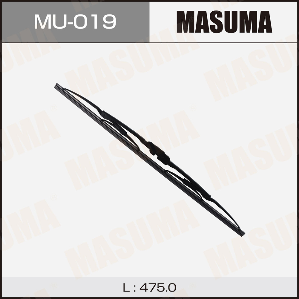 Щетка стеклоочистителя 475 мм каркасная 1 шт MASUMA Flat Wiper Blade MU-019 preview 1