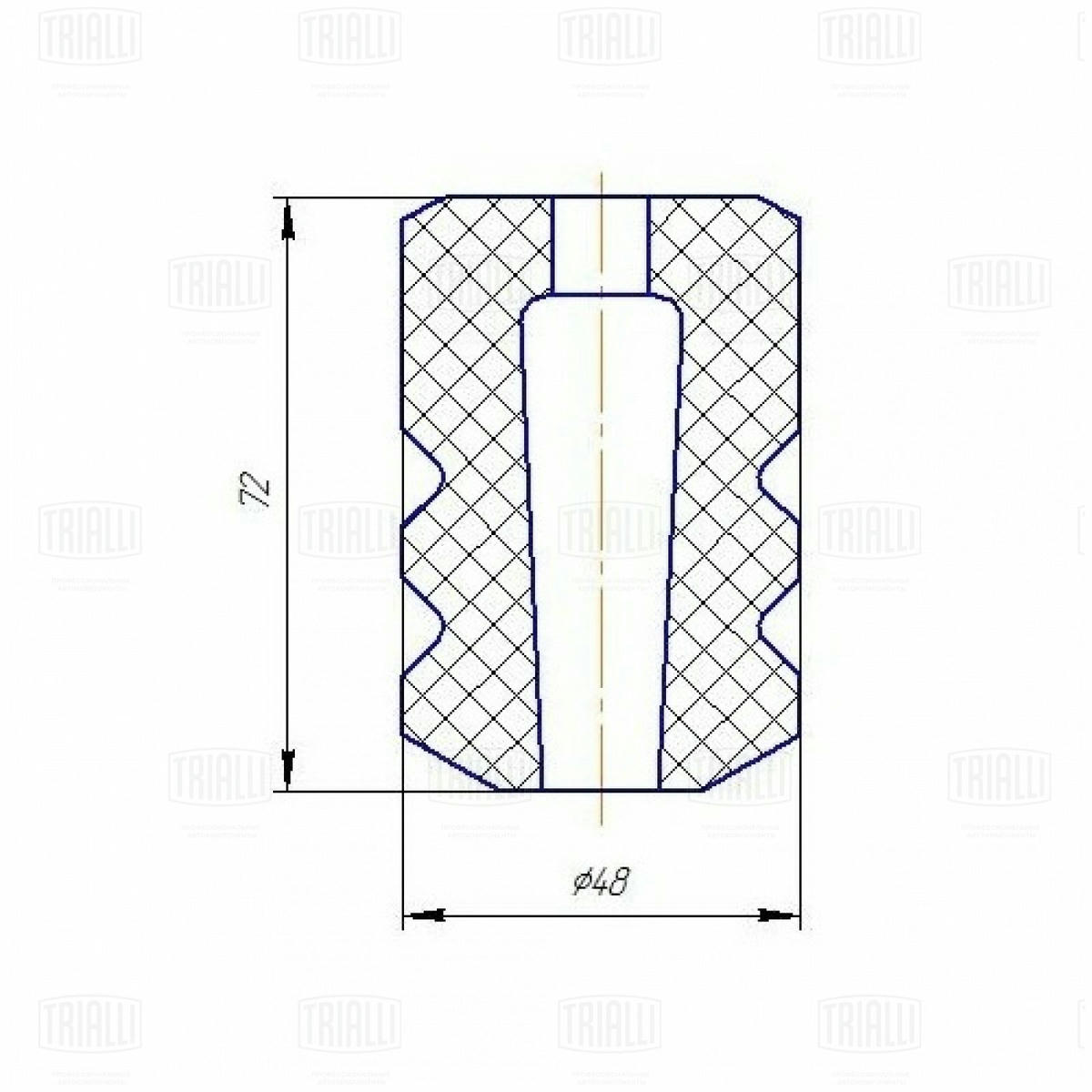 Отбойник амортизатора TRIALLI BC 0184 preview 2