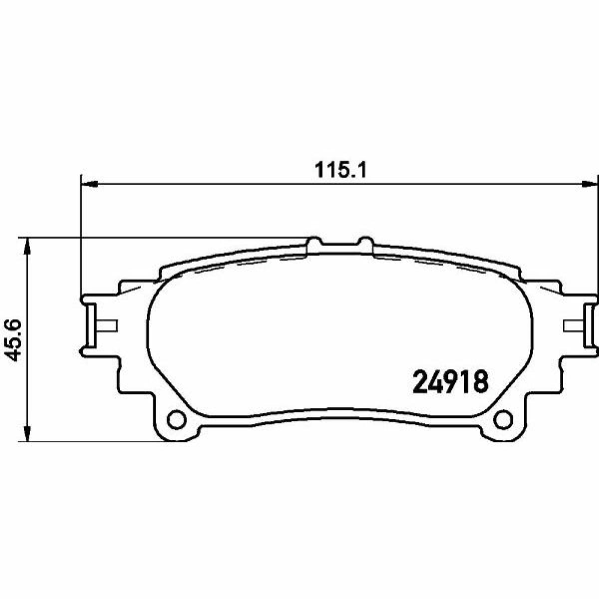 Колодки тормозные задние дисковые к-кт TRIALLI PF 4113 preview 2