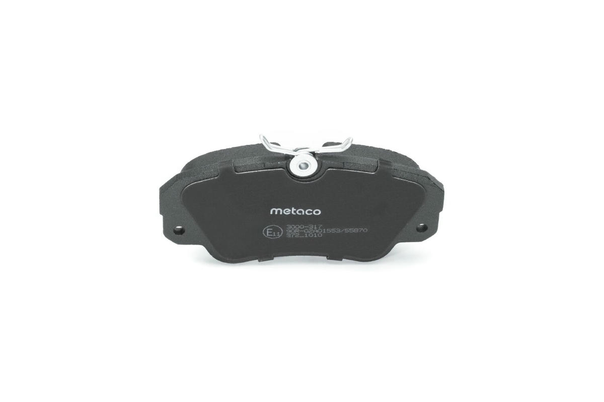 Колодки тормозные передние к-кт metaco 3000-317 preview 4