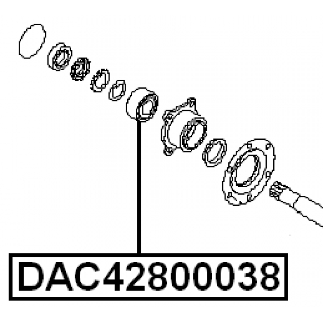 DAC42800038_подшипник ступ. зад.! Nissan Vanette all 86-90 preview 2