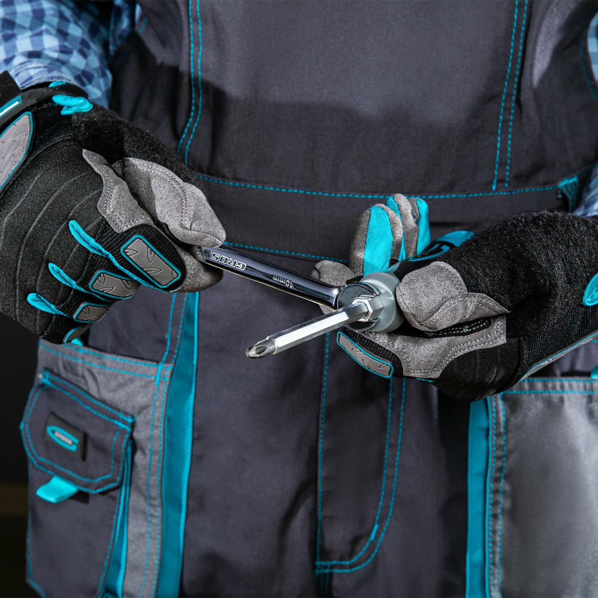 Набор отвёрток комбинированный 3 шт,S2, трехкомпонентная рукоятка GROSS preview 6