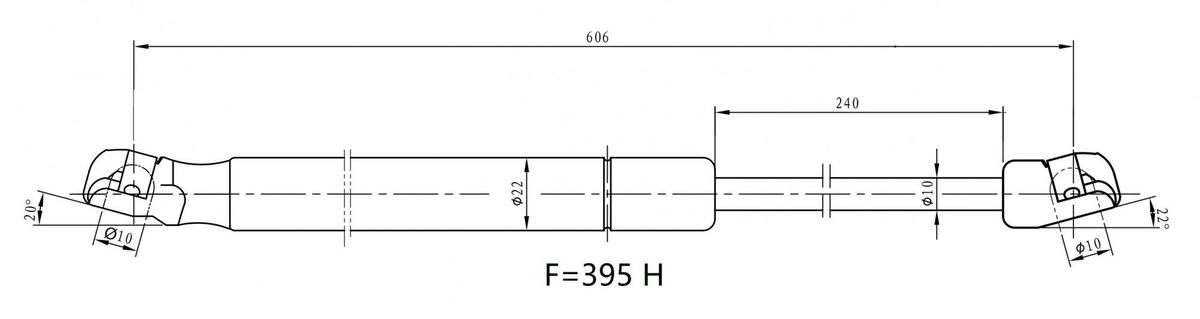 Упор газовый (амортизатор) для а/м Honda C-RV (12-) (крышки багажника) (GS 2303) preview 3