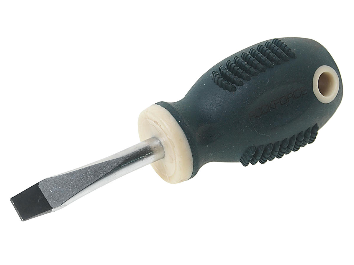 Отвертка шлицевая RF-70365038 магнитная "Profi" S2 SL6.5х38мм, на пластиковом держателе ROCKFORCE preview 1