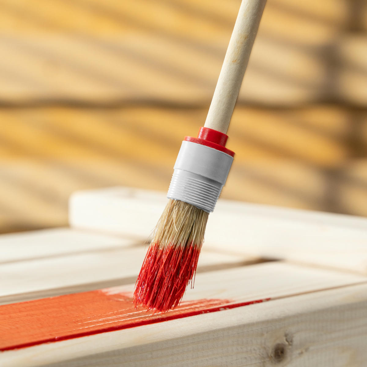 Кисть круглая № 2 (20 мм), натуральная щетина, деревянная ручка MATRIX preview 1