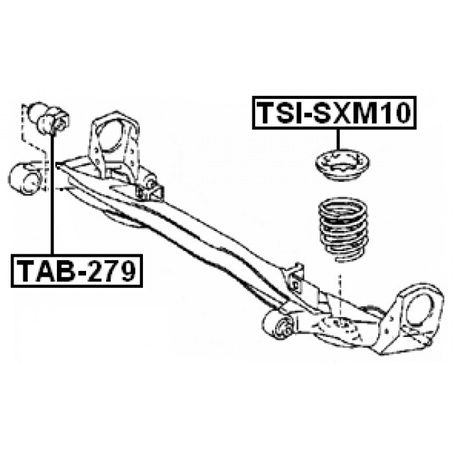 Сайлентблок FEBEST TAB-279 preview 2