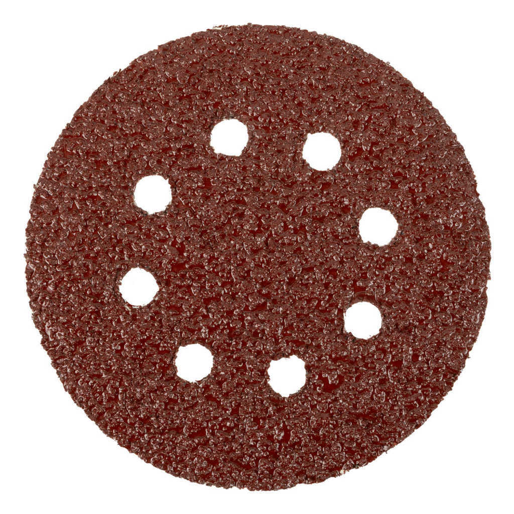 Круг абразивный на ворс. подложке под "липучку" перфорированный P24 125мм 5шт MATRIX preview 2