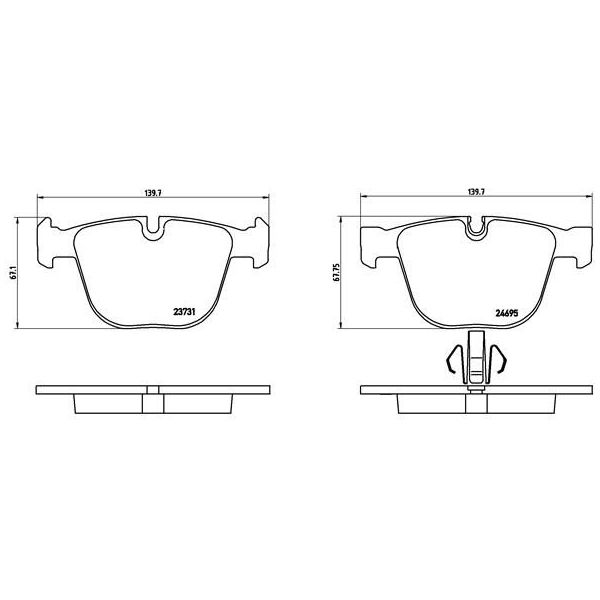 Колодки тормозные задние дисковые к-кт TRIALLI PF 4011 preview 3