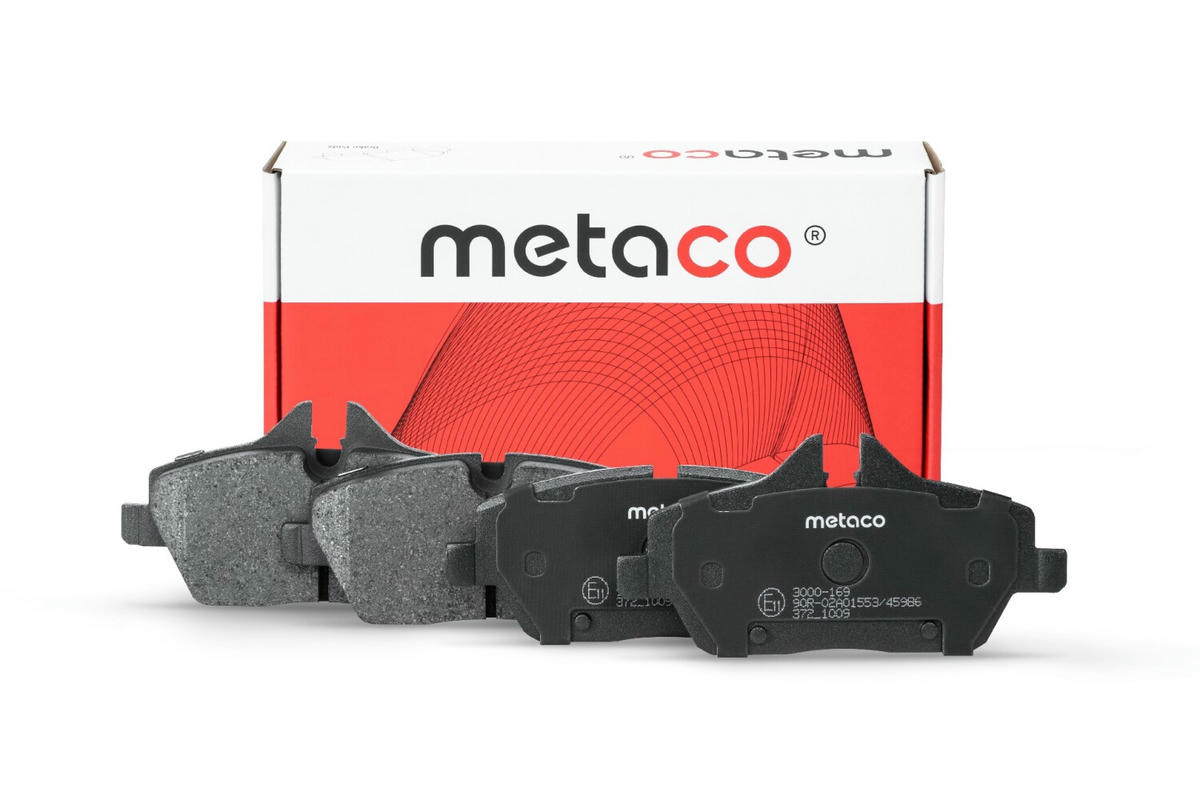 Колодки тормозные передние к-кт metaco 3000-169 preview 1