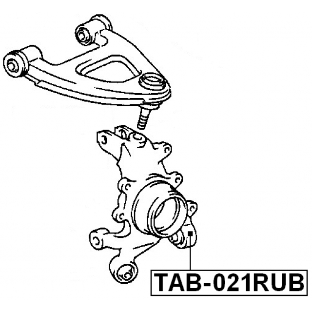 Сайлентблок задней подвески FEBEST TAB-021RUB preview 2