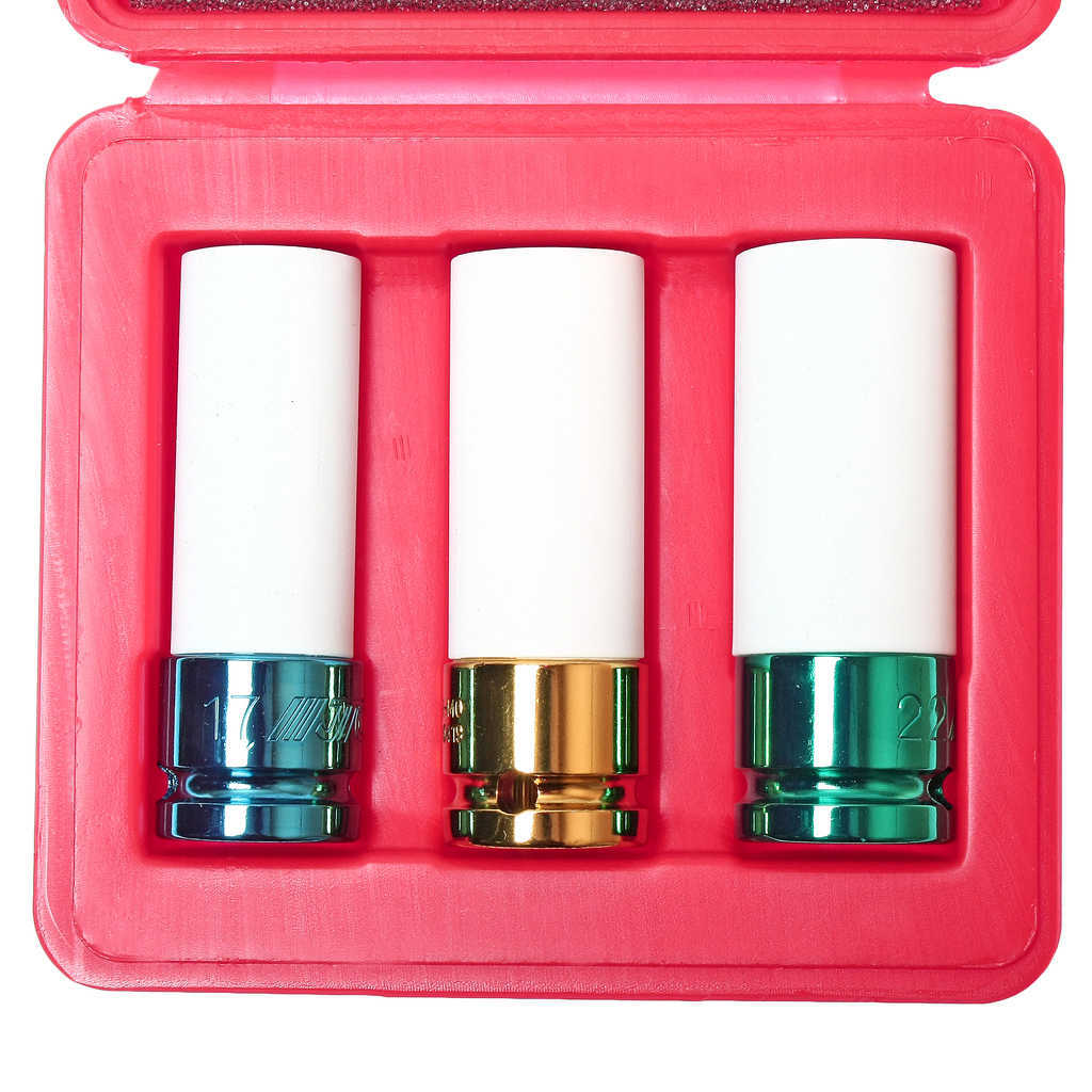 Набор головок ударных для литых дисков 17-19-21мм, длина 87мм, 3шт (в боксе) JTC preview 2