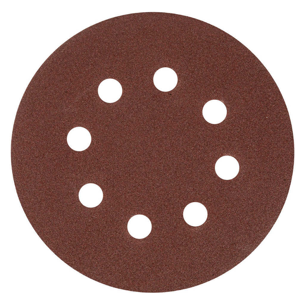 Круг абразивный на ворс. подложке под "липучку" перфорированный P120 125мм 5шт MATRIX preview 1