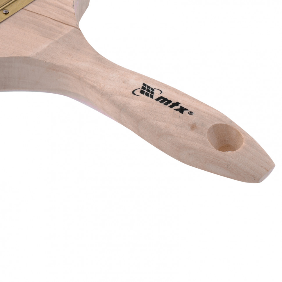 Кисть плоская искуст.щет.дерев.ручка 4" MATRIX preview 3