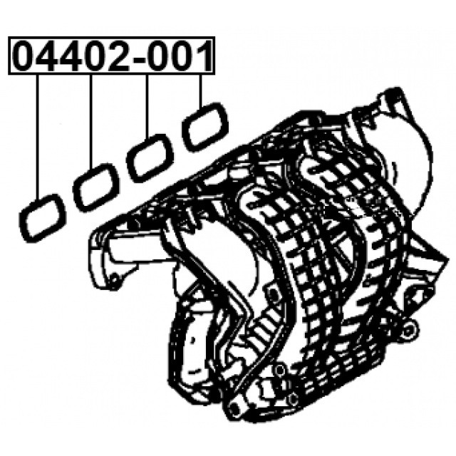 Прокладка впускного коллектора FEBEST 04402-001 preview 2