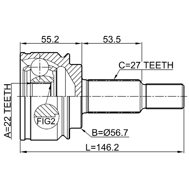 ШРУС внешний RENAULT KANGOO 2008- 2410-KANGII preview 2