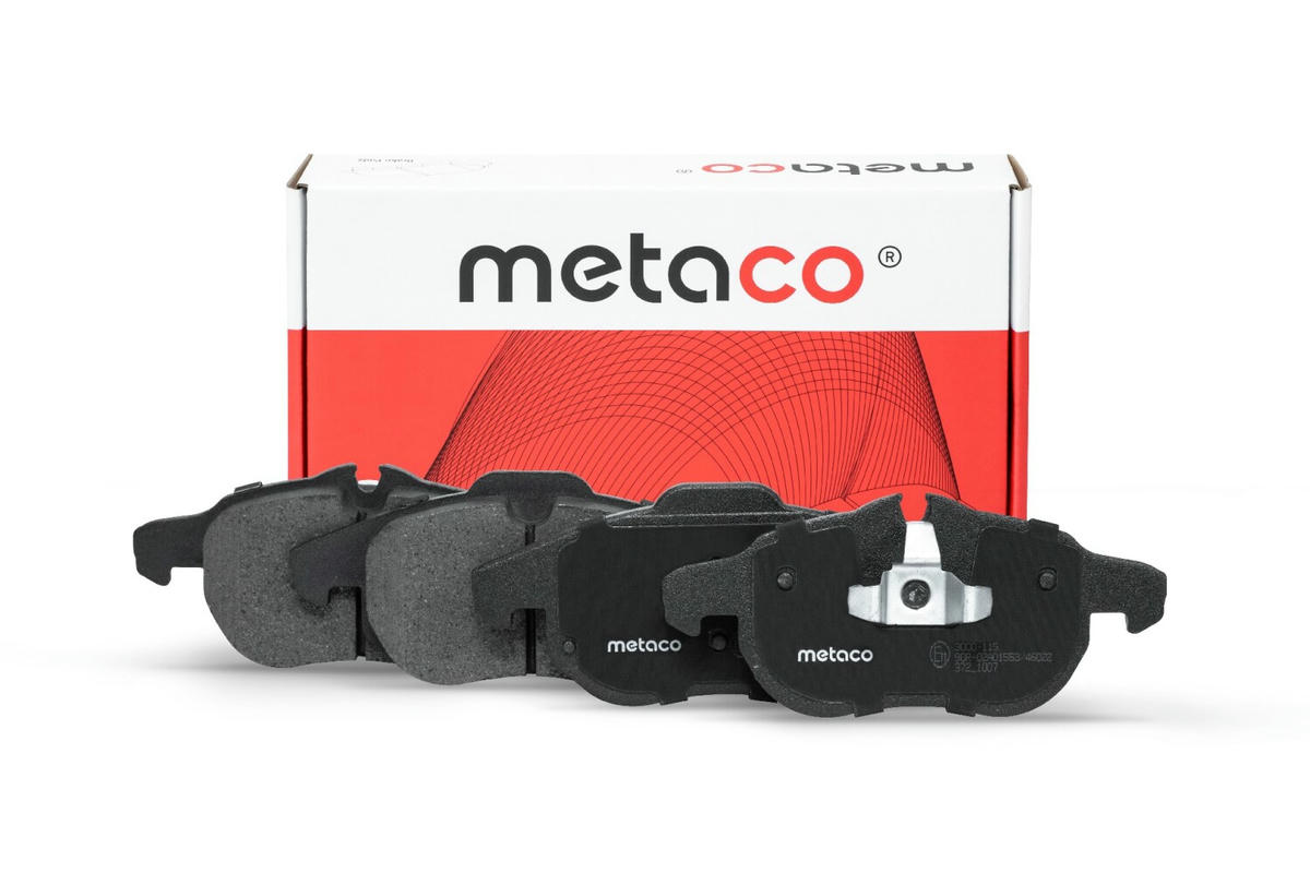 Колодки тормозные передние к-кт metaco 3000-115 preview 1