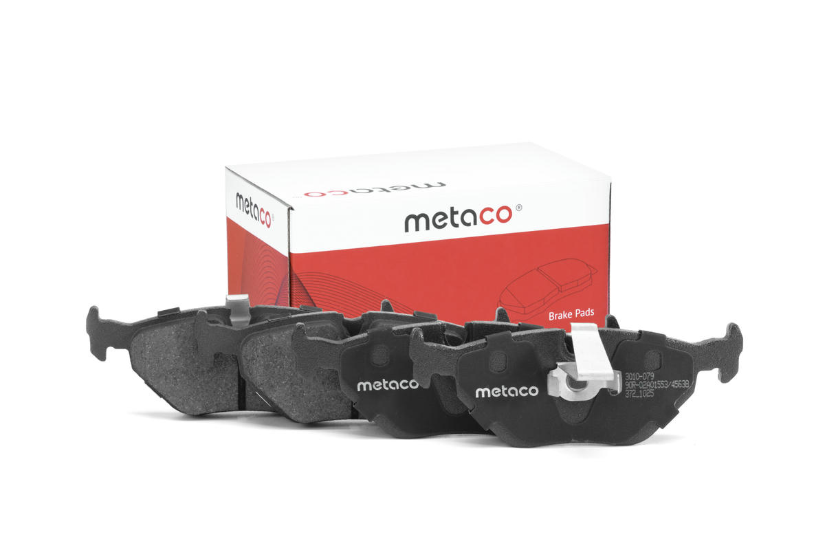 Колодки тормозные задние дисковые к-кт metaco 3010-079 preview 1