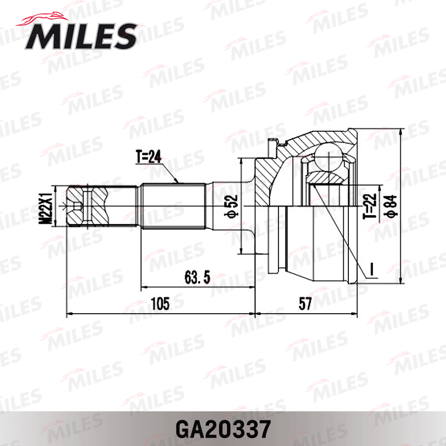 ШРУС NISSAN SUNNY B11/CHERRY N12 1.5-1.8 81-86 нар. preview 3