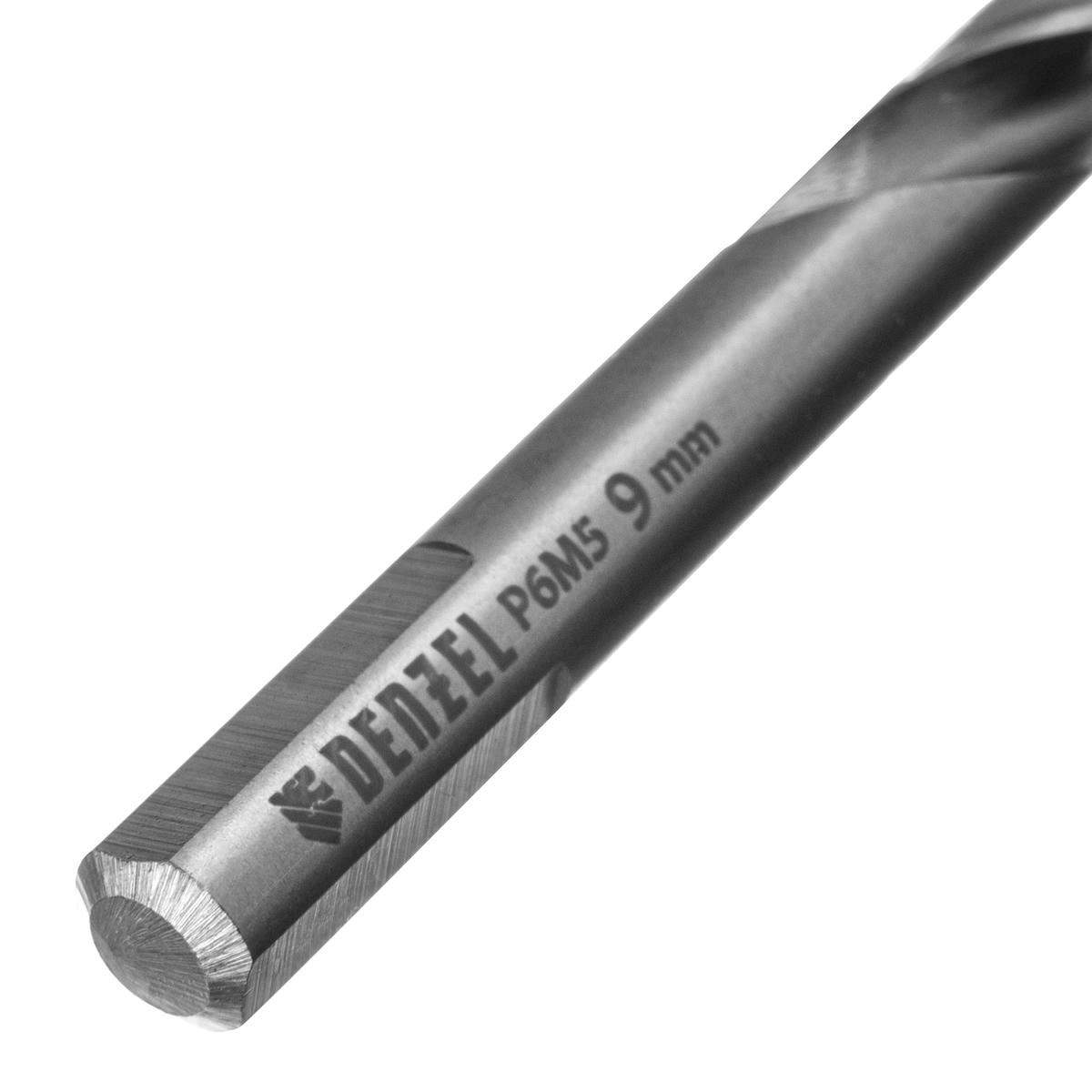 Сверло спиральное по металлу 9 x 125мм, Р6М5, Golden Tip // Denzel preview 4