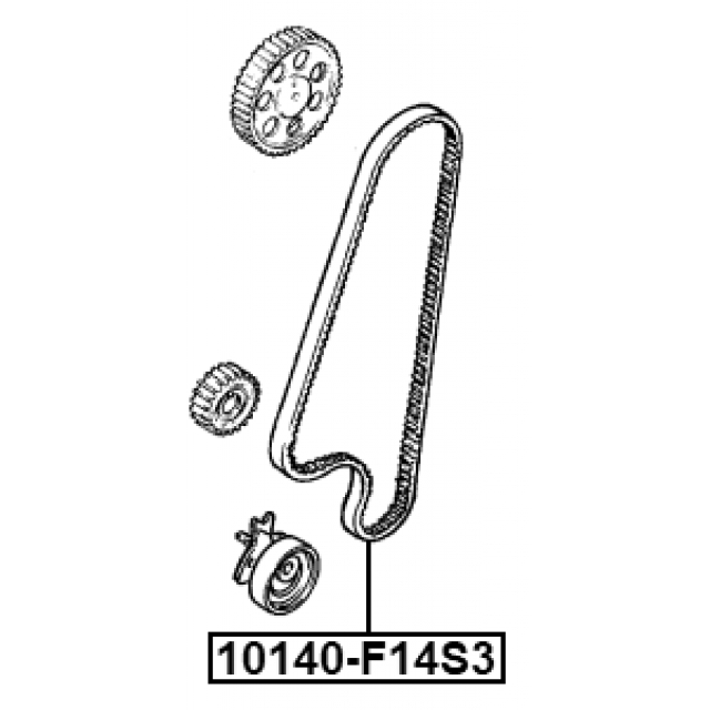 Ремень ГРМ FEBEST 10140-F14S3 preview 2