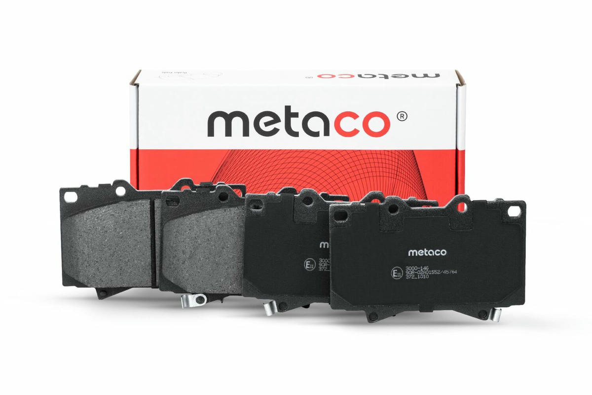 Колодки тормозные передние к-кт metaco 3000-146 preview 1