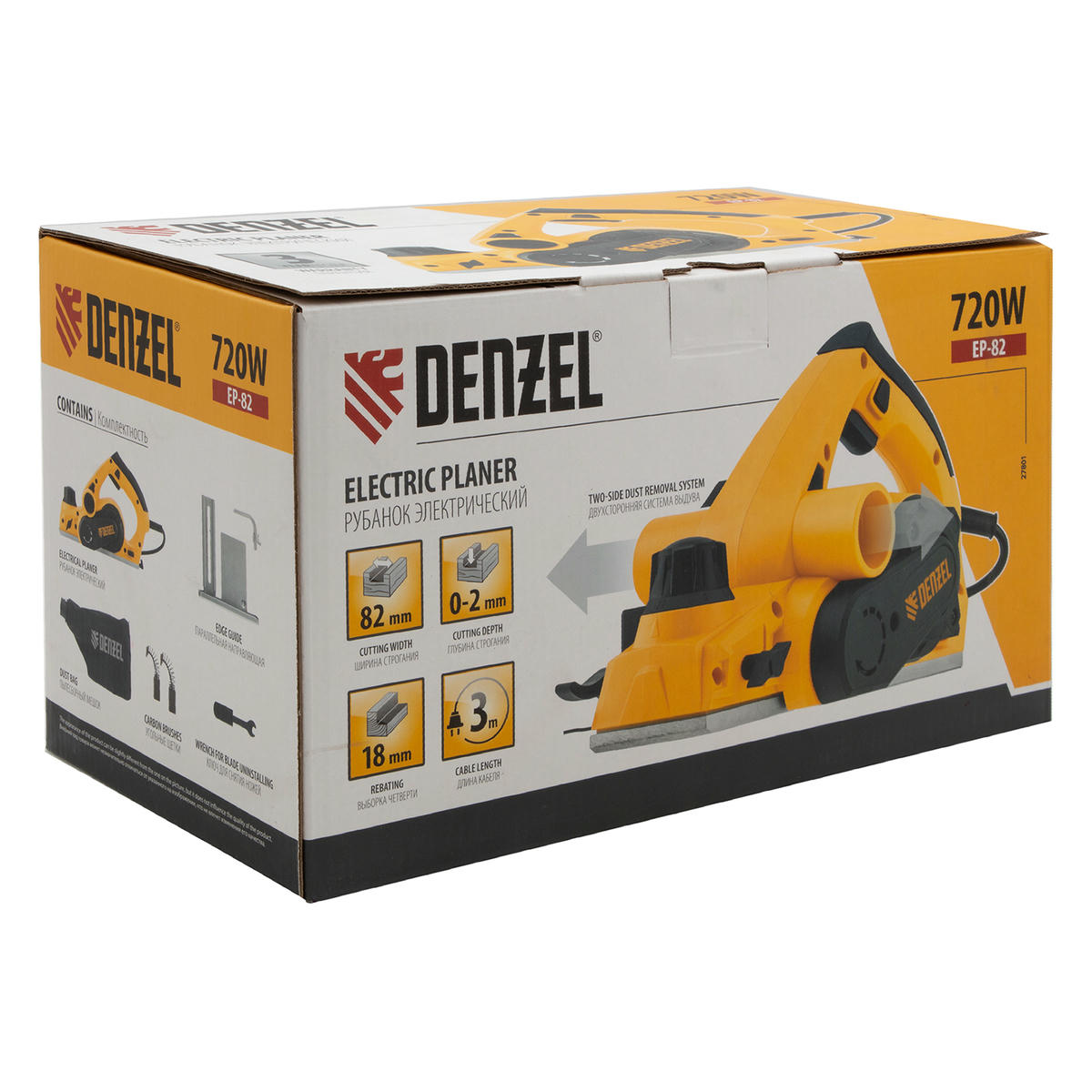 DENZEL 27801 Рубанок электрический EP-82, 720 Вт, 82мм preview 17