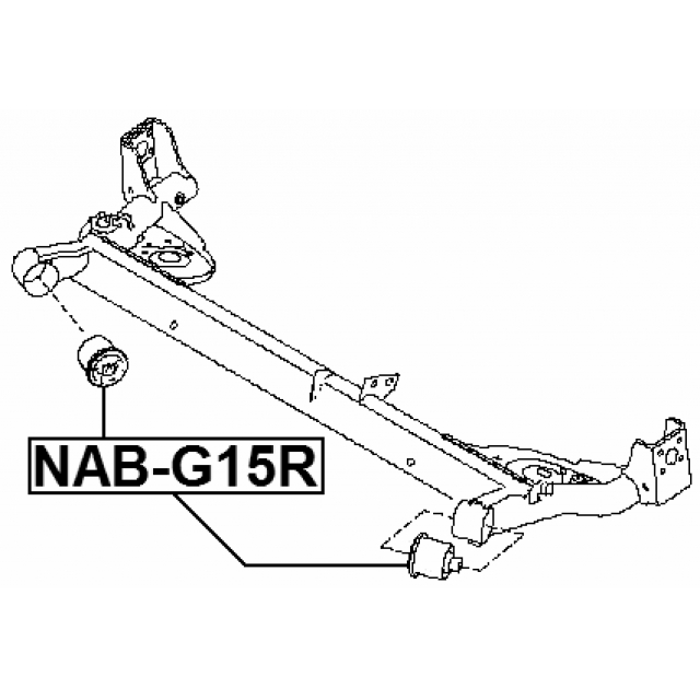 Сайлентблок задней подвески FEBEST NAB-G15R preview 2 Сайлентблок задней подвески FEBEST NAB-G15R preview 2
