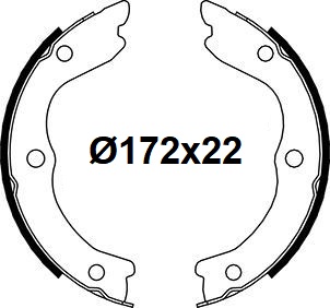 Колодки ручного тормоза к-кт TRIALLI GF 4616 preview 3