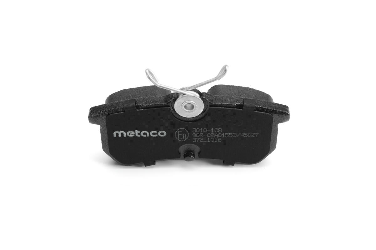 Колодки тормозные задние дисковые к-кт metaco 3010-108 preview 4