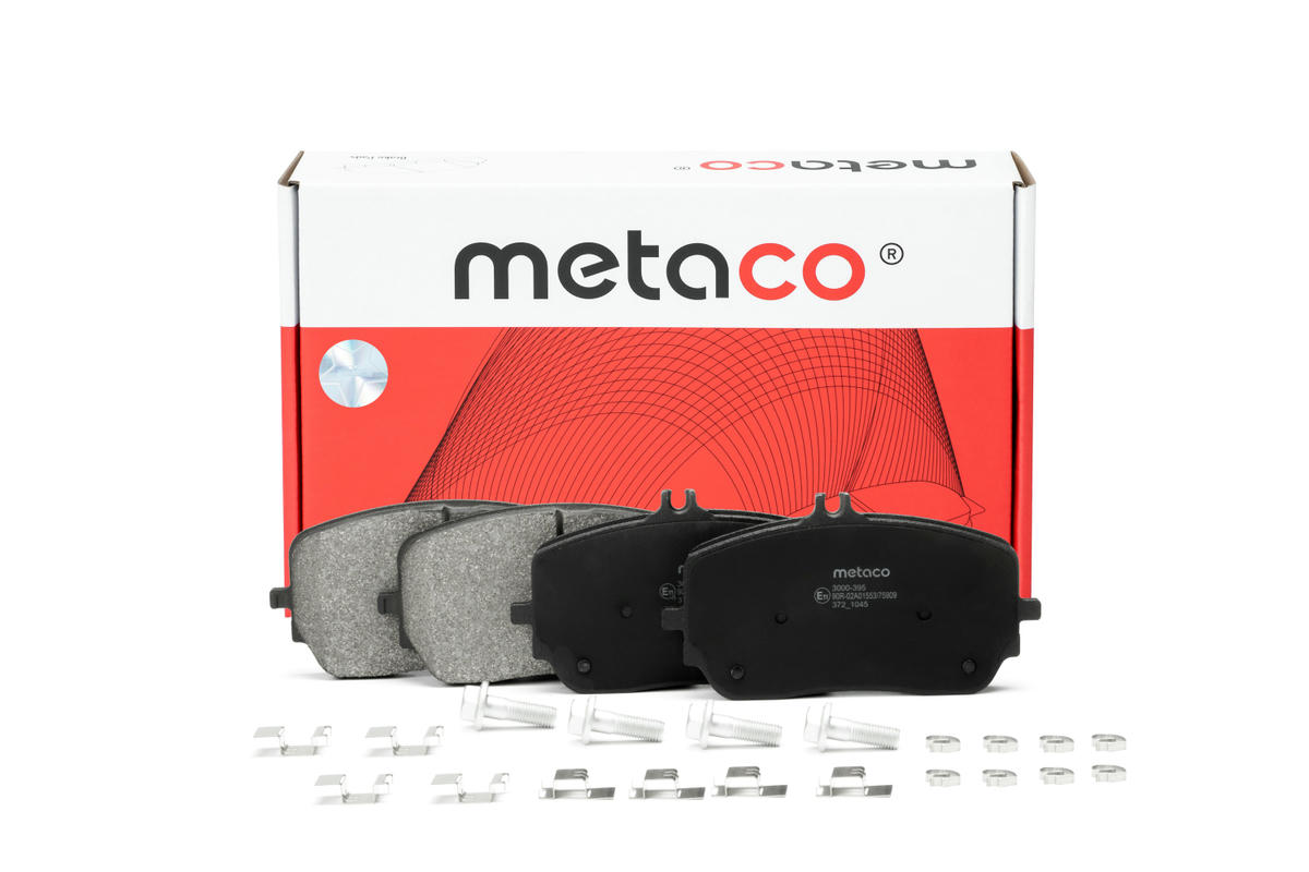 Колодки тормозные передние к-кт metaco 3000-394 preview 1
