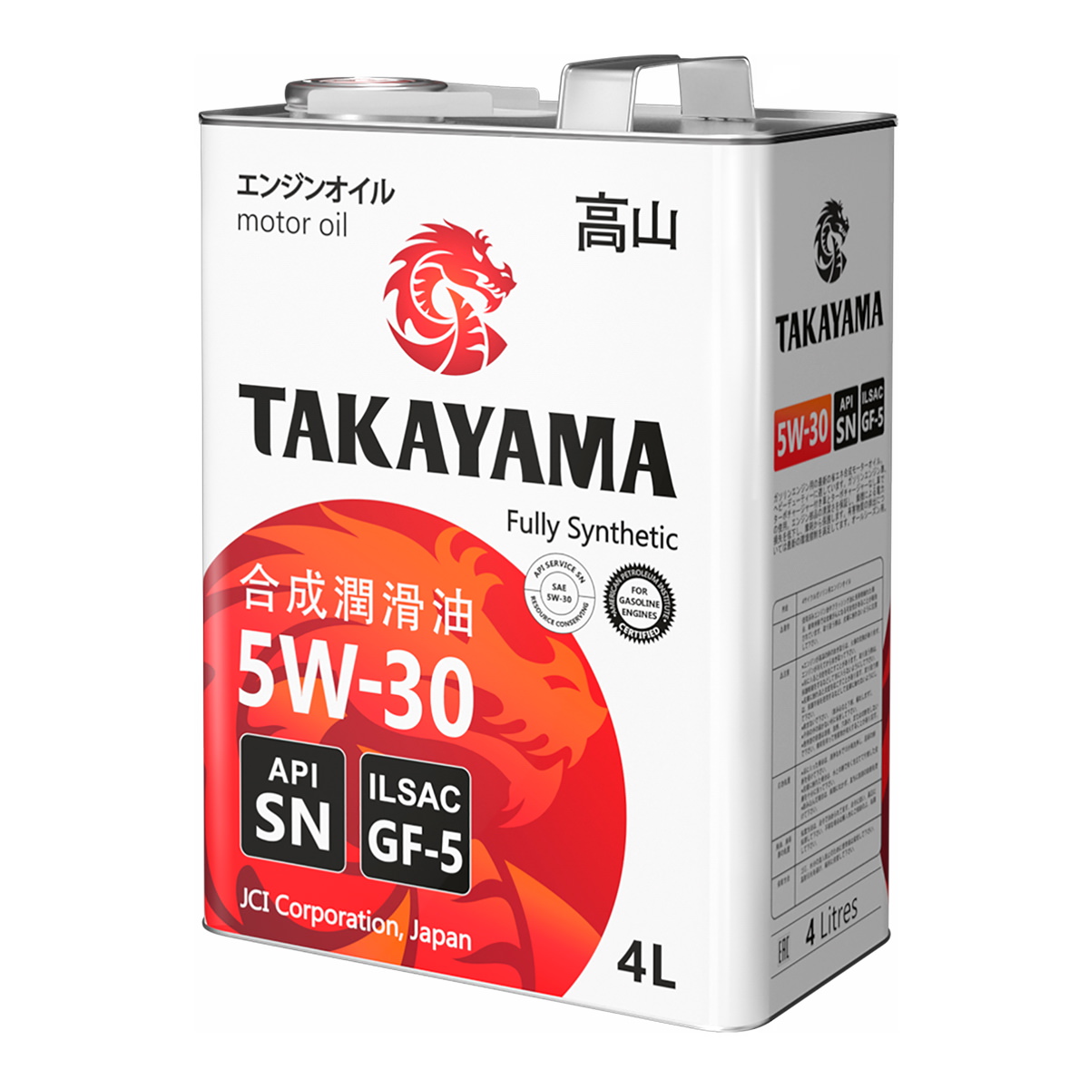 Масло моторное TAKAYAMA 5W30 API SN GF-5 (метал.) синт. 4л