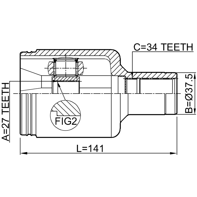 ШРУС 1611-220LH preview 2
