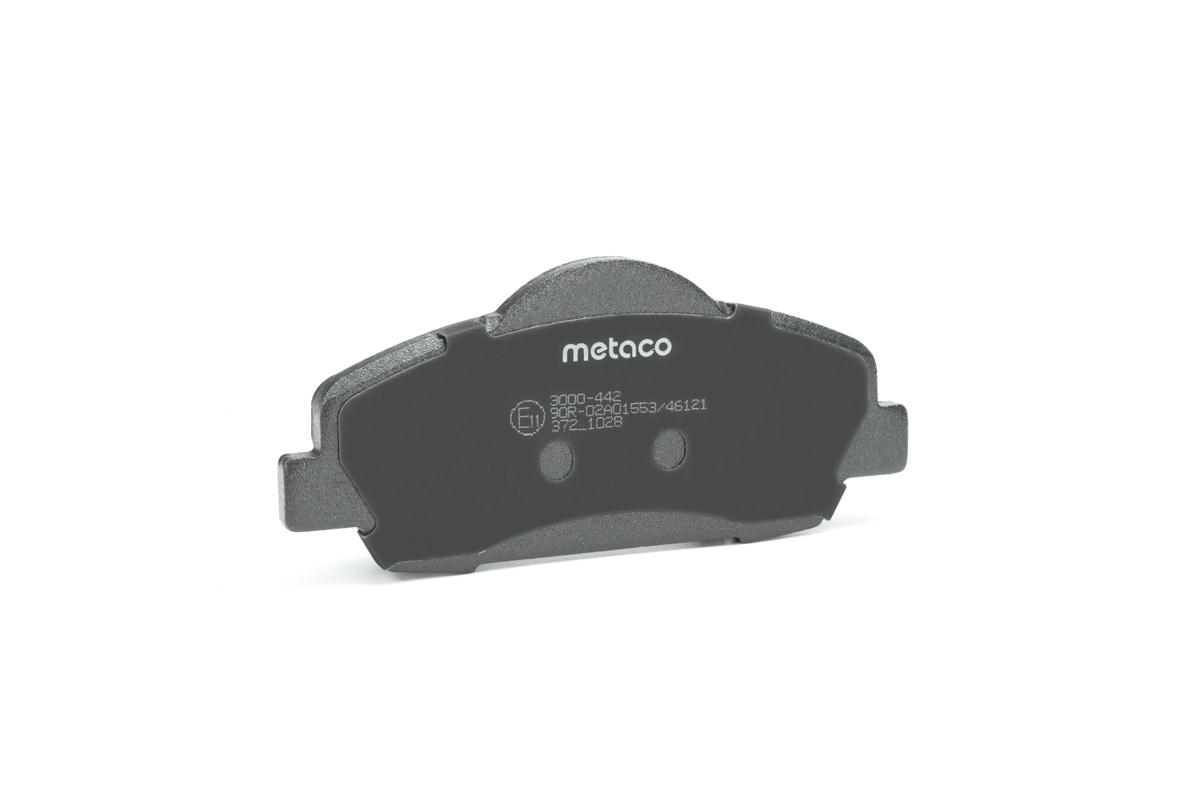 Колодки тормозные передние к-кт metaco 3000-442 preview 2