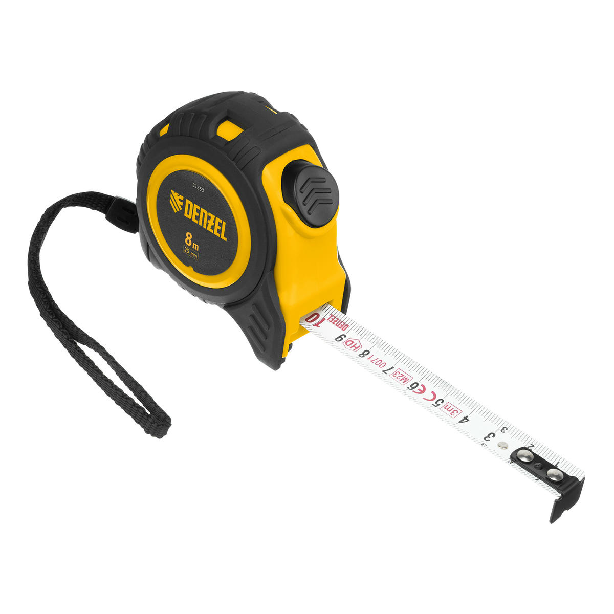 Рулетка 8м 25мм обрезиненный корпус, автм. фиксация DENZEL preview 4