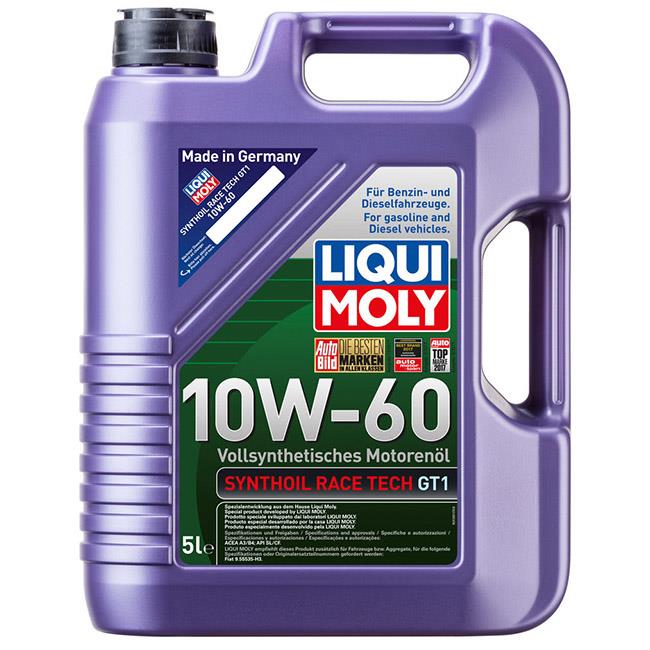 Масло моторное LIQUI MOLY SYNTHOIL RACE TECH GT-1 10W60 синт. 5л preview 1