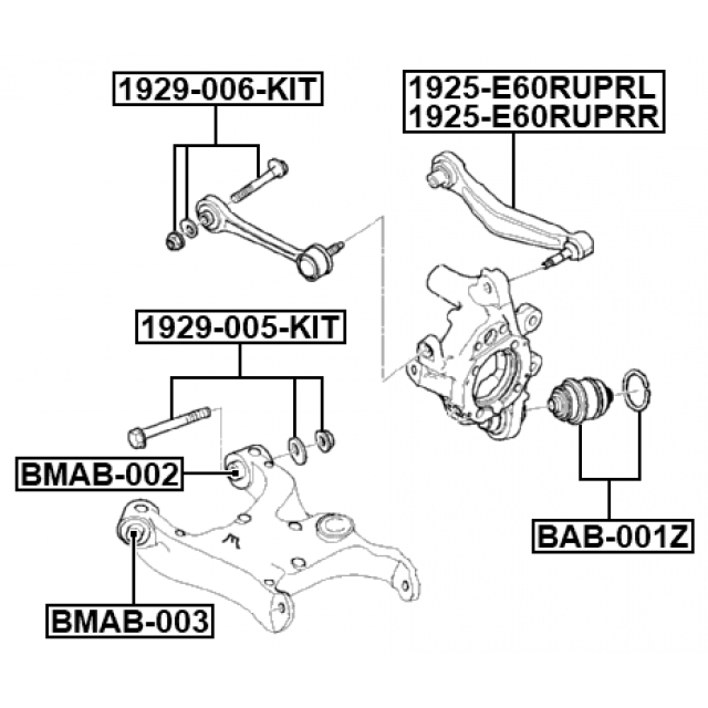 Сайлентблок FEBEST BAB-001Z preview 2