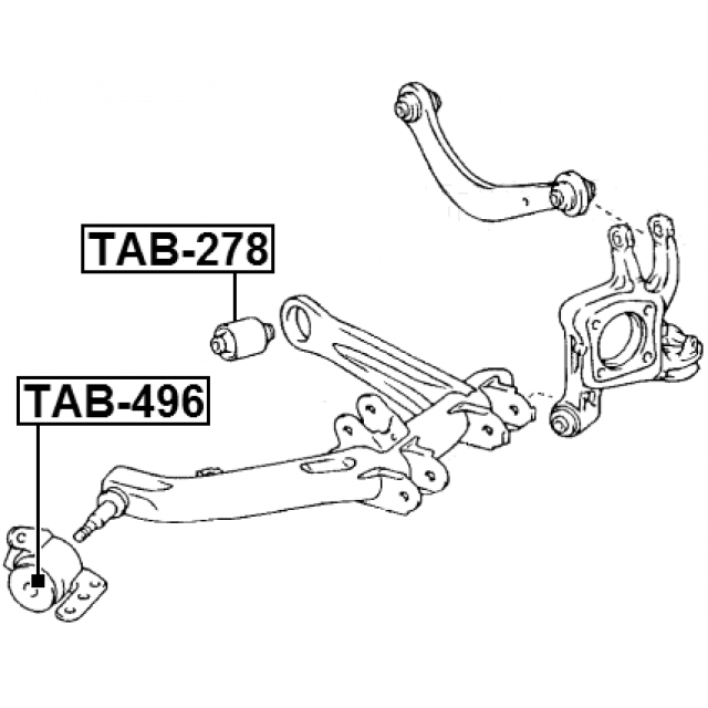 Сайлентблок рычага FEBEST TAB-496 preview 2