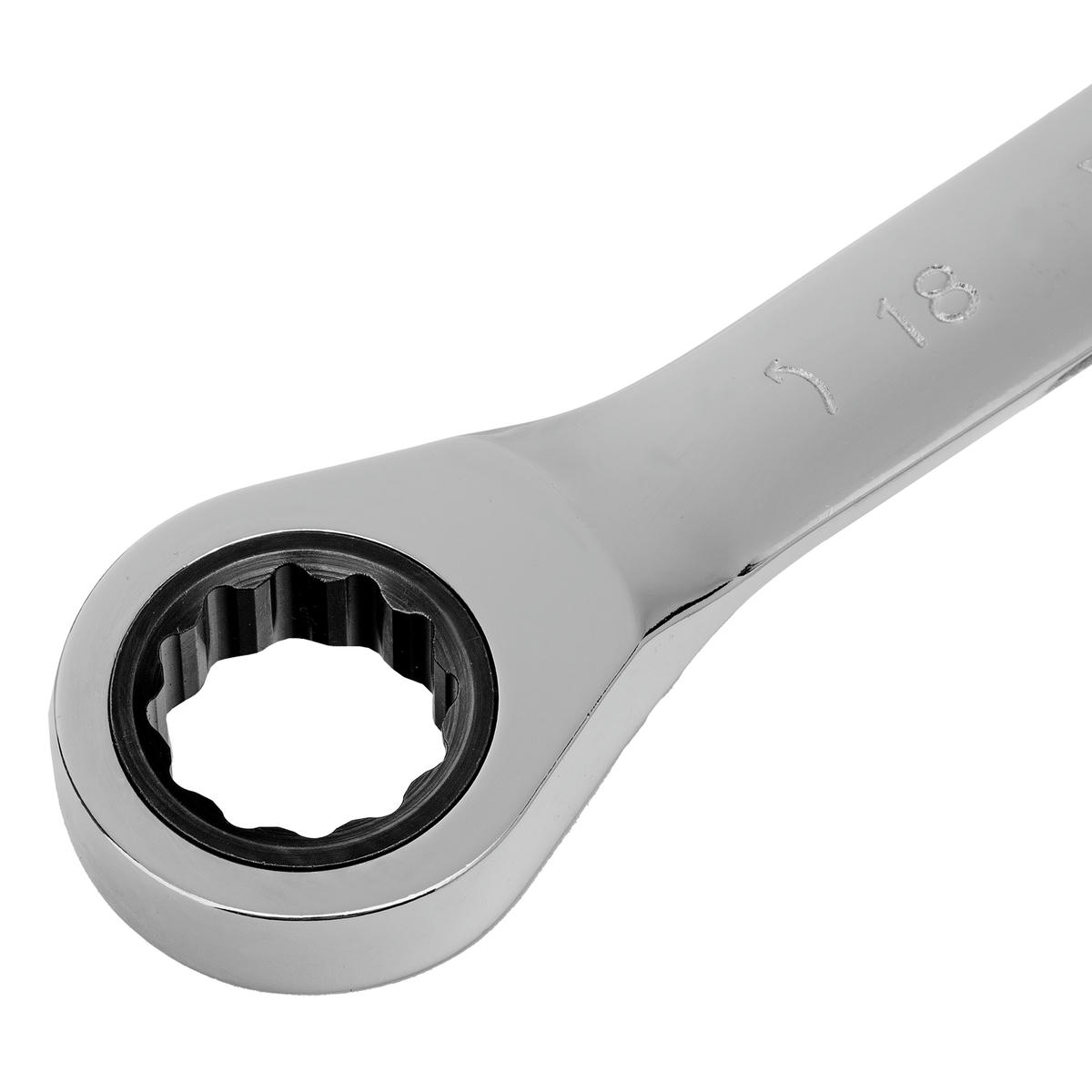 Ключ накидной 18х19мм трещоточный,CrV// MATRIX PROFESSIONAL preview 3