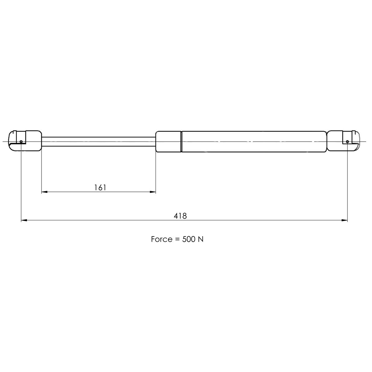 Газовый упор багажника TRIALLI GS 0909 preview 2
