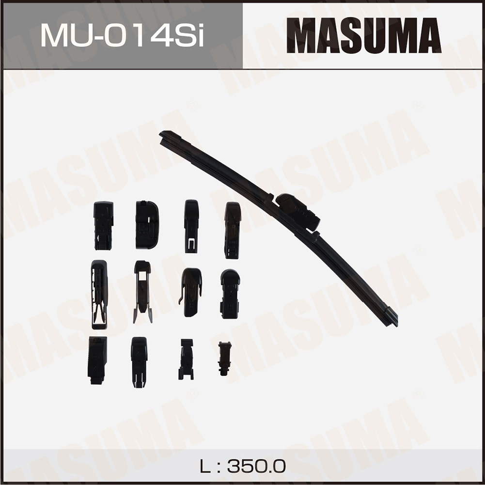 Щетка стеклоочистителя 350 мм бескаркасная 1 шт MASUMA Beam Wiper Blade MU-014Si preview 1