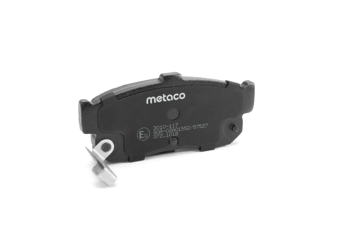 Колодки тормозные задние дисковые к-кт metaco 3010-117 preview 3