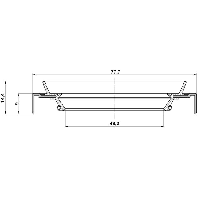 95HDS-51770914X_сальник ступицы передней! 41X77.5X9X14.4 Lexus GS300 93-97 preview 2