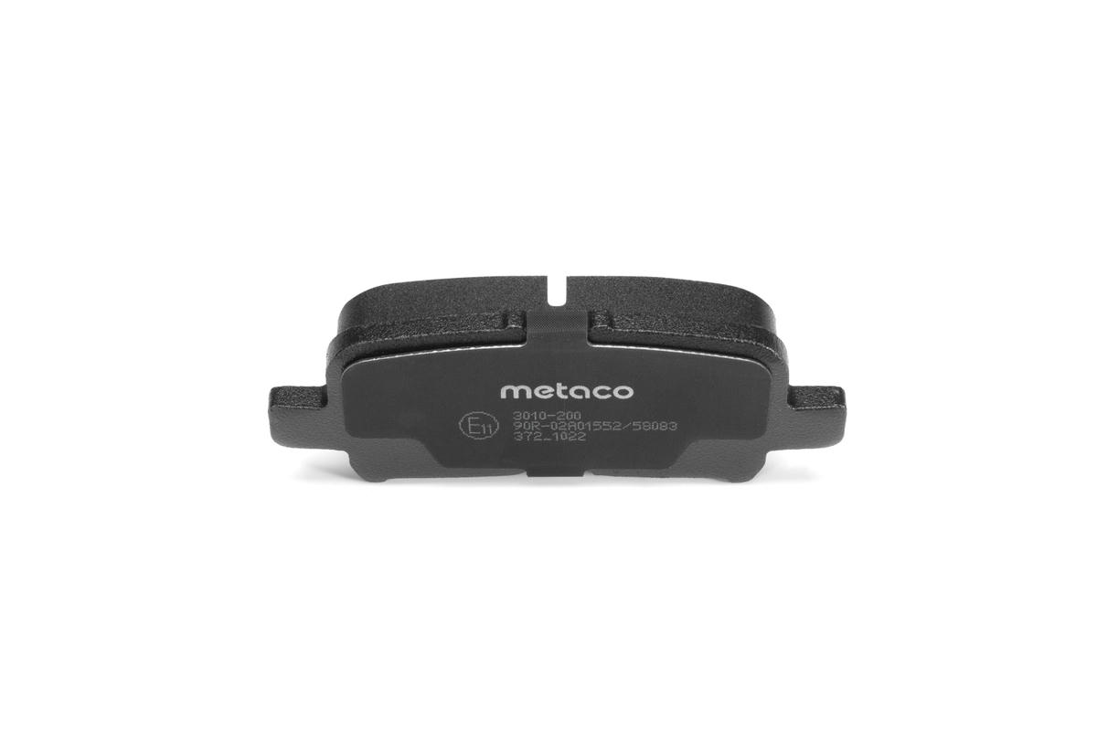 Колодки тормозные задние дисковые к-кт metaco 3010-200 preview 5