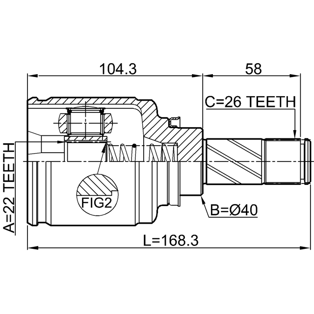 ШРУС внутренний FEBEST 2411-KANGIILH preview 2 ШРУС внутренний FEBEST 2411-KANGIILH preview 2